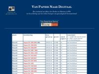 Screenshot van website