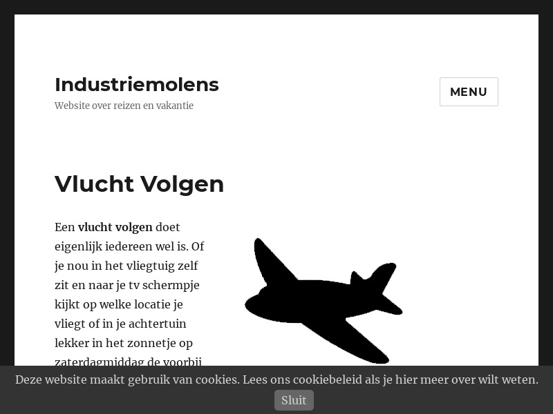 Screenshot van website