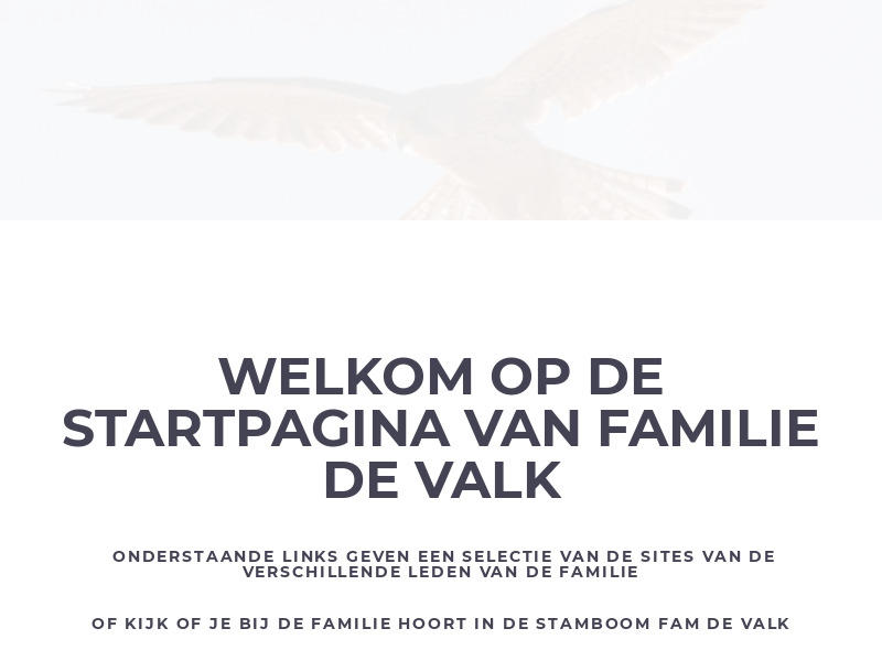 Screenshot van website