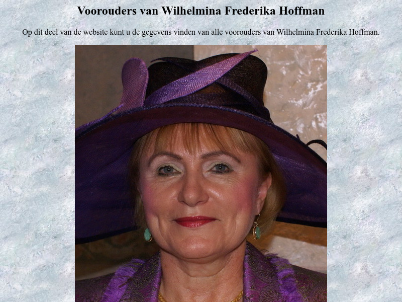 Screenshot van website