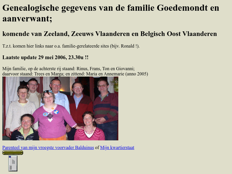 Screenshot van website