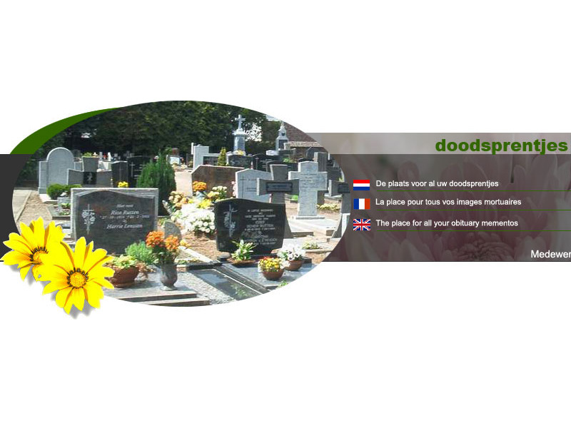 Screenshot van website