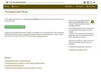 Screenshot van website