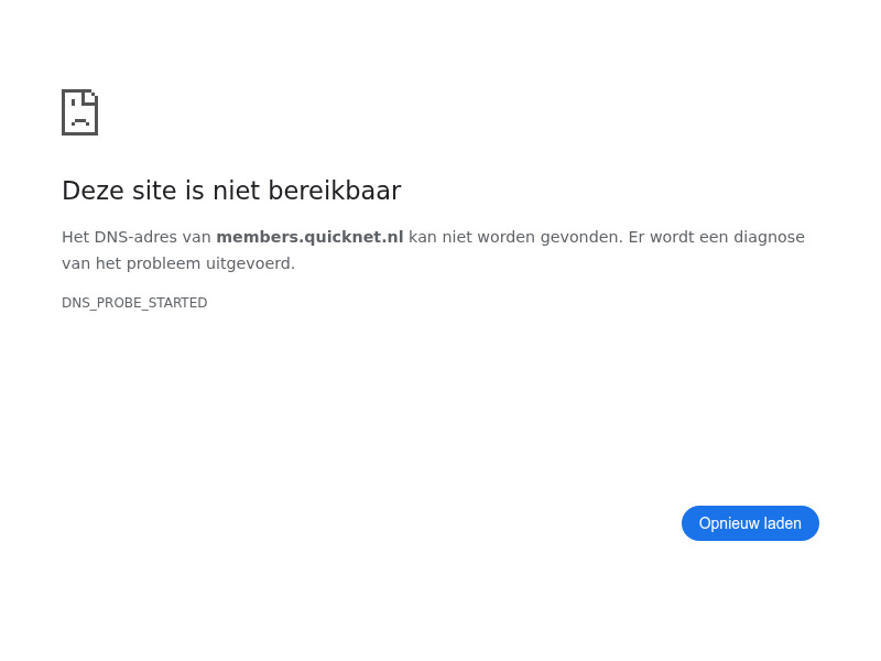Screenshot van website