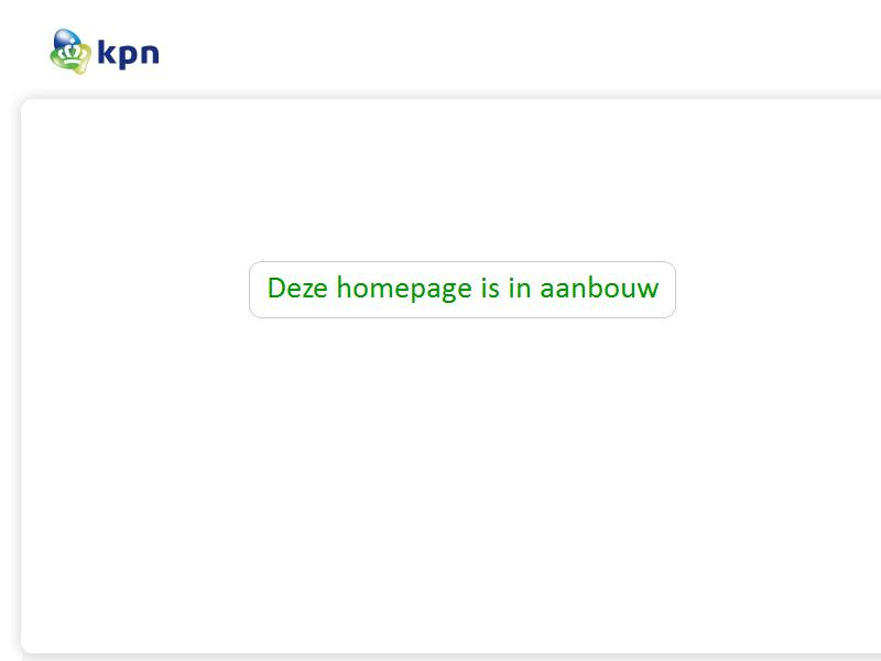 Screenshot van website