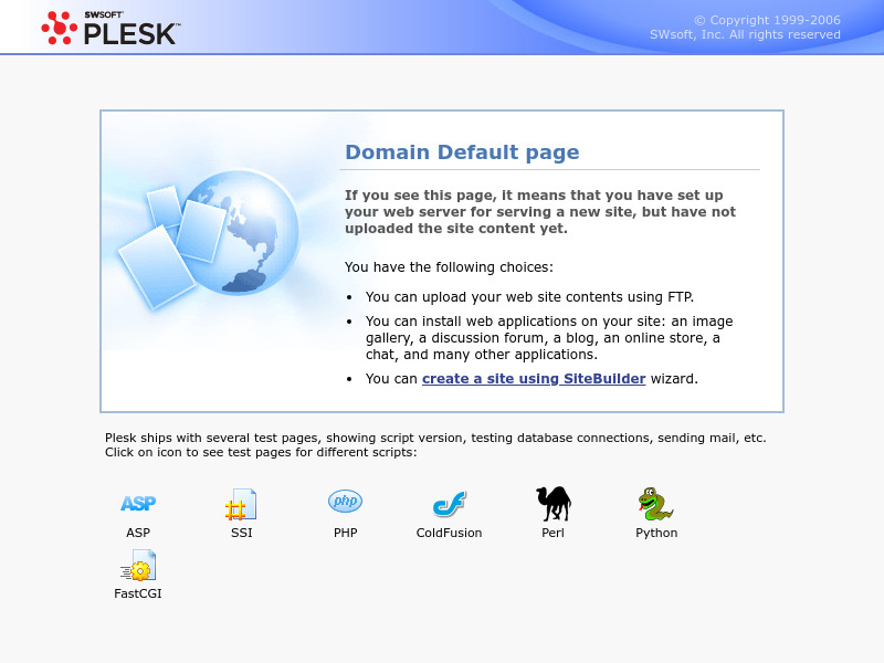 Screenshot van website