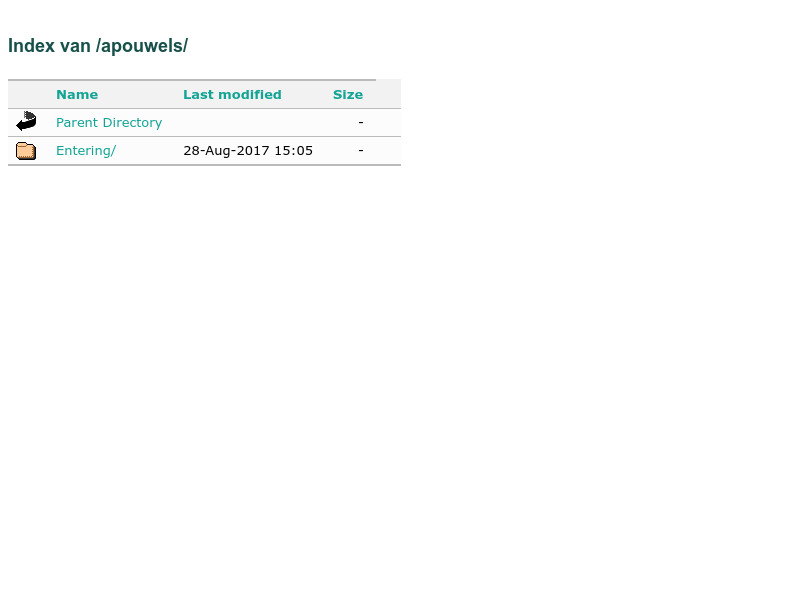 Screenshot van website