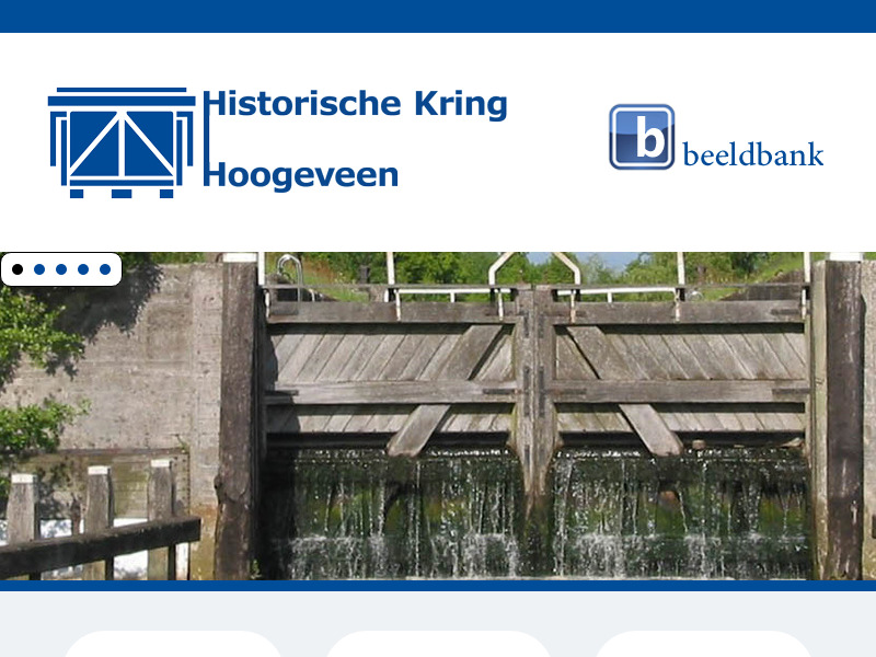 Screenshot van website