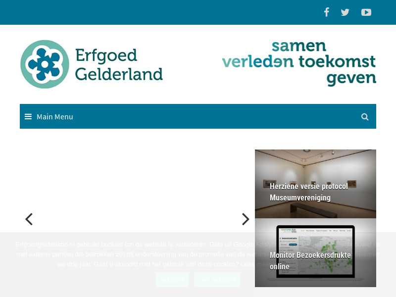 Screenshot van website
