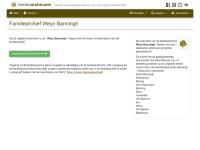 Screenshot van website