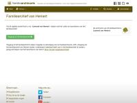 Screenshot van website