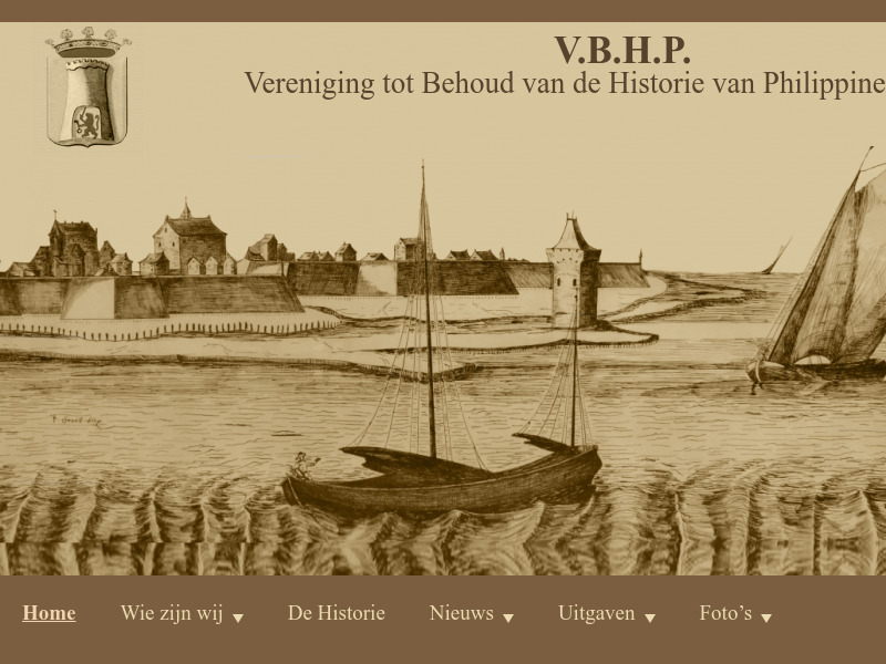 Screenshot van website