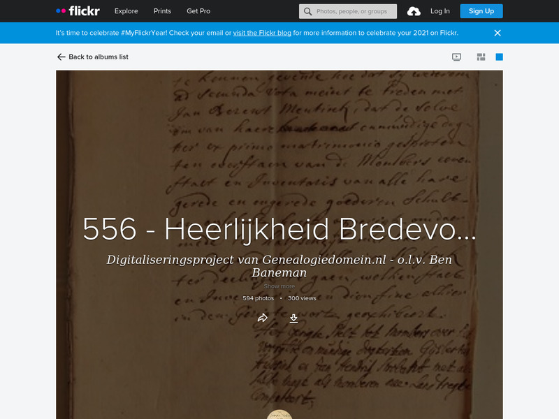 Screenshot van website