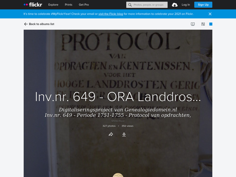 Screenshot van website