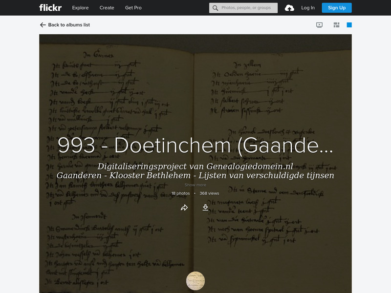 Screenshot van website