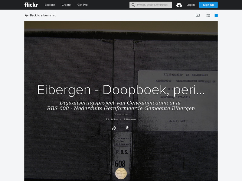 Screenshot van website