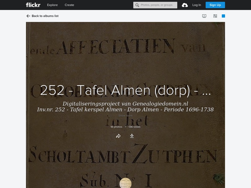 Screenshot van website