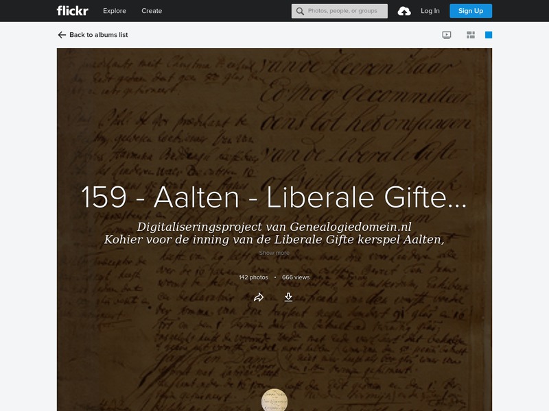 Screenshot van website