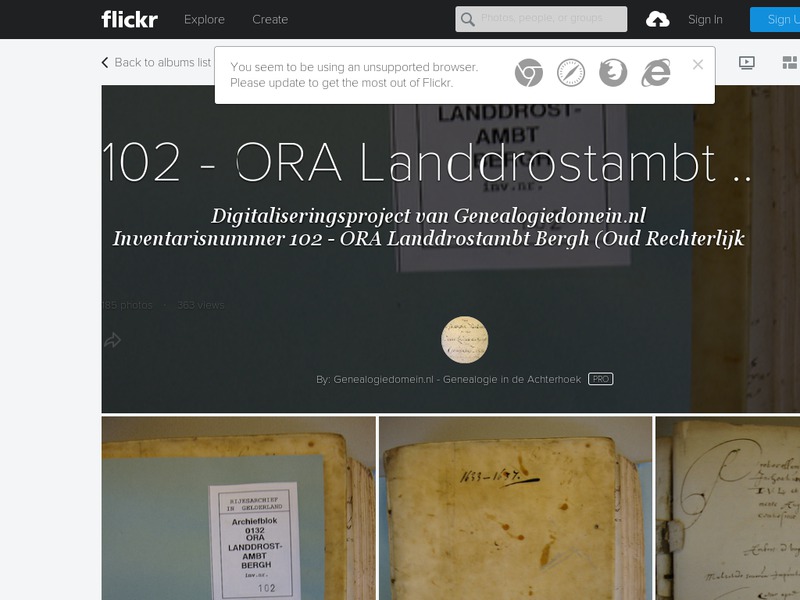 Screenshot van website