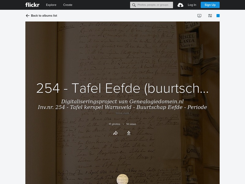 Screenshot van website