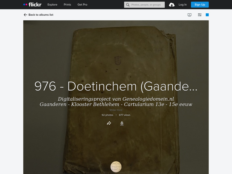 Screenshot van website
