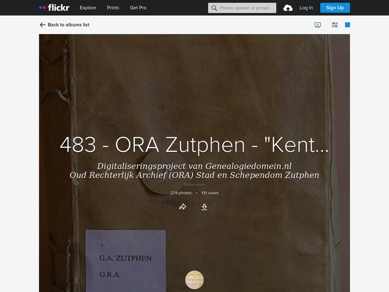 Screenshot van website