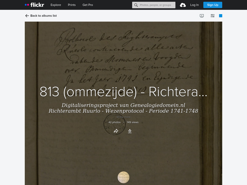 Screenshot van website