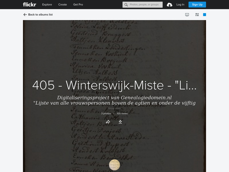 Screenshot van website