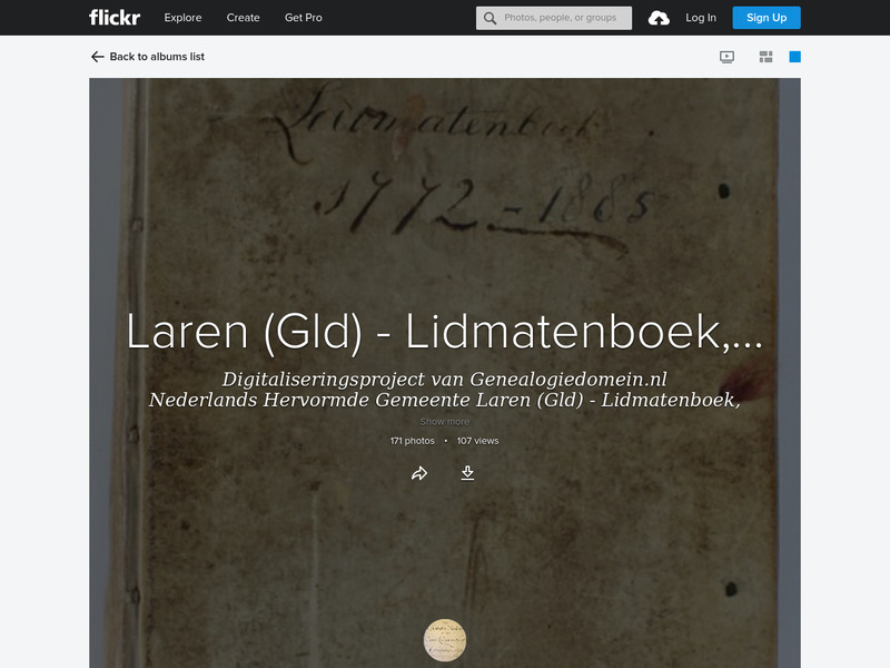 Screenshot van website