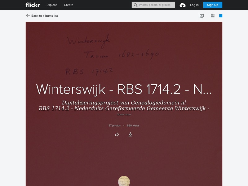 Screenshot van website