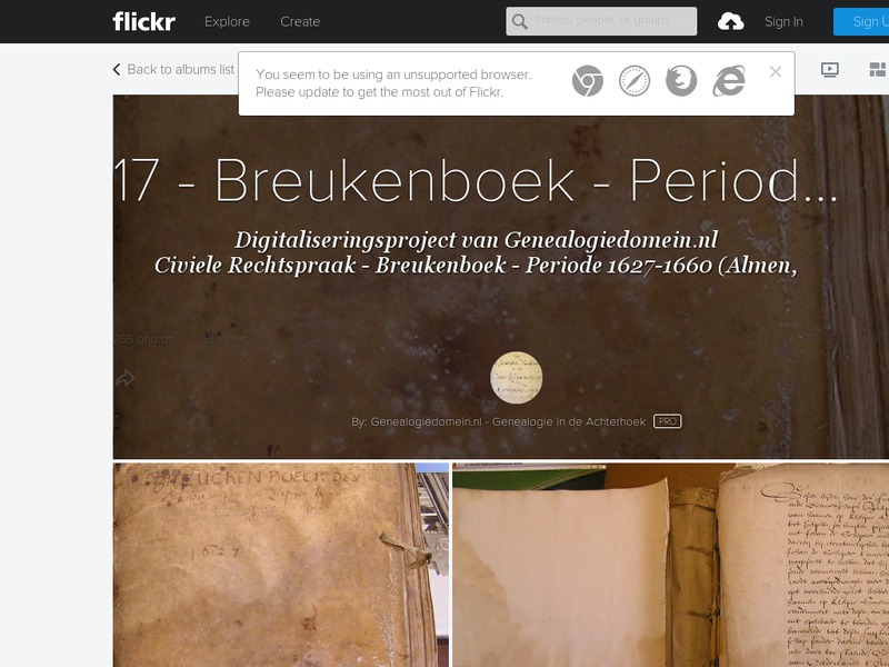 Screenshot van website