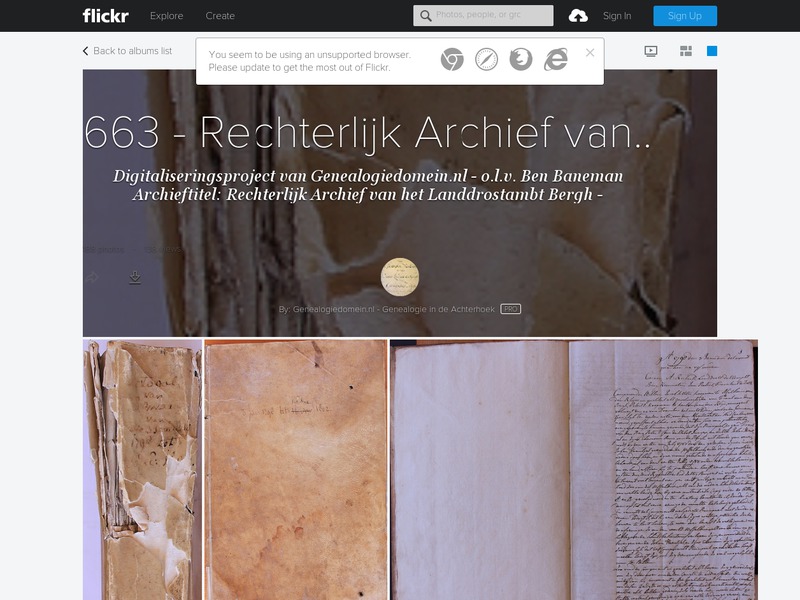 Screenshot van website