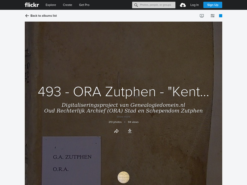 Screenshot van website