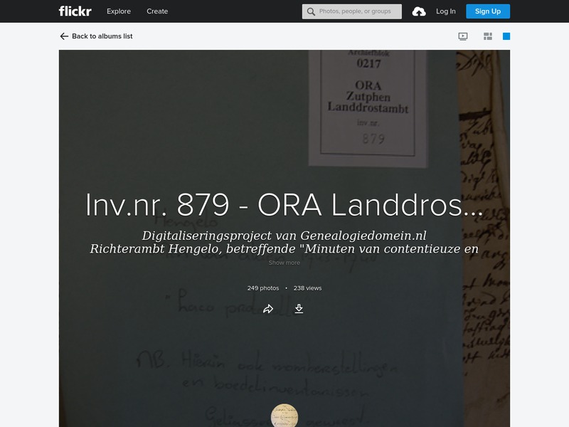 Screenshot van website