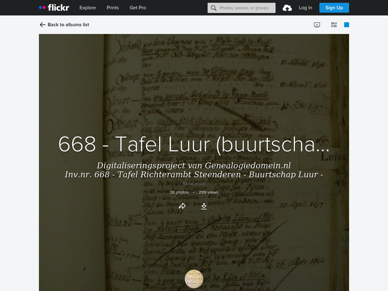 Screenshot van website