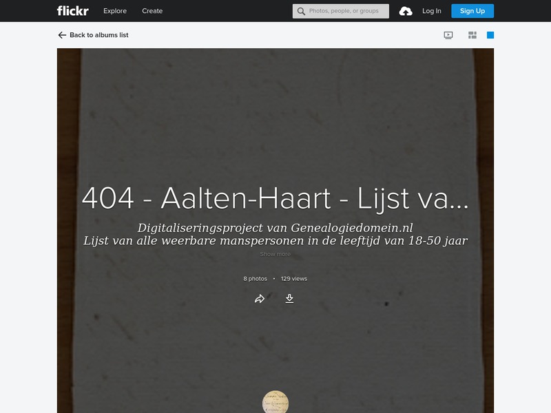 Screenshot van website