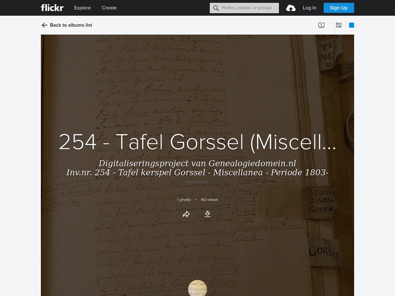 Screenshot van website