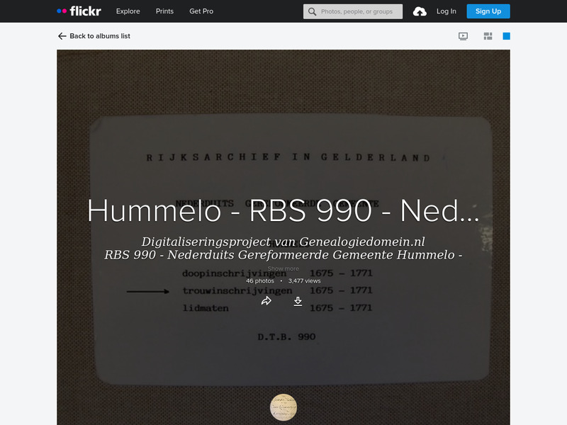 Screenshot van website
