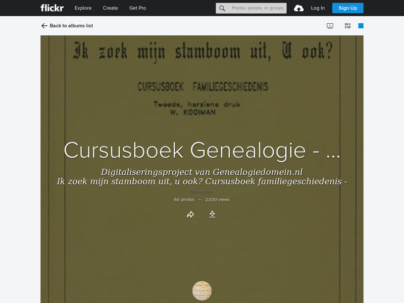 Screenshot van website