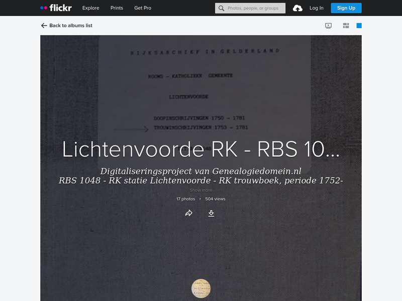 Screenshot van website