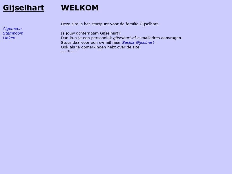 Screenshot van website
