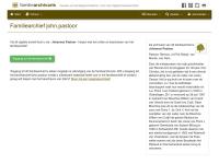 Screenshot van website