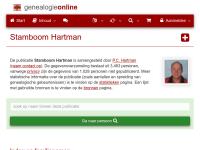 Screenshot van website