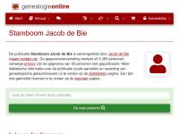 Screenshot van website