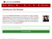 Screenshot van website