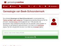 Screenshot van website