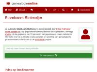 Screenshot van website
