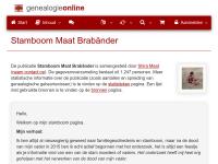 Screenshot van website