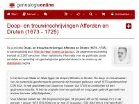 Screenshot van website