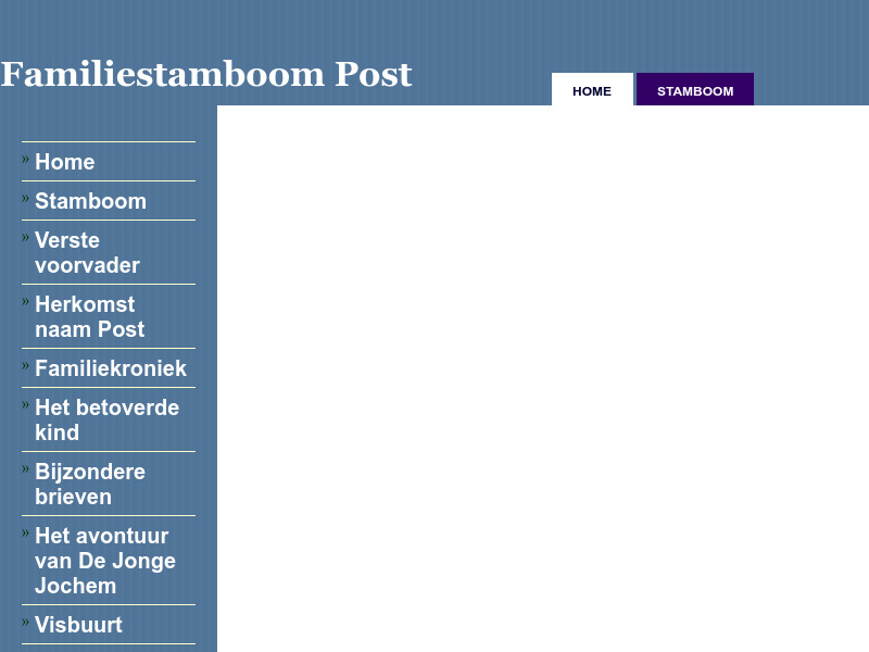 Screenshot van website